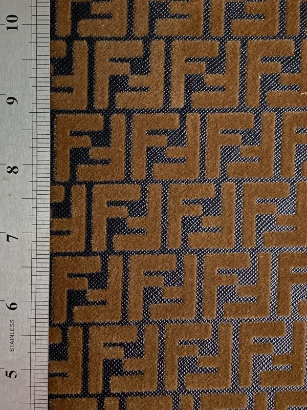 Brown Fendi Vinyl Fabric