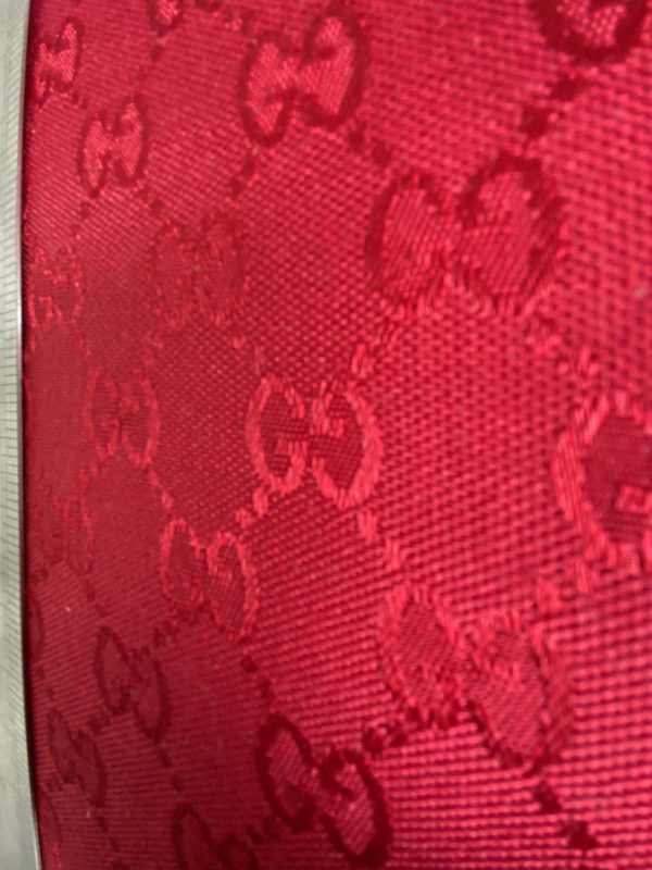 Gucci Canvas Fabric RED | Gucci Jacquard Material By The Yard - Image 2