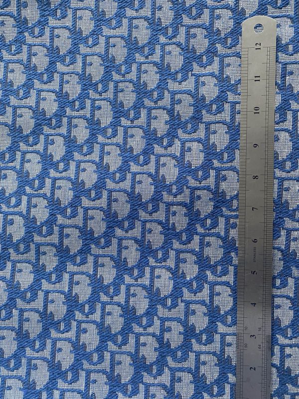 blue dior canvas fabric for shoes
