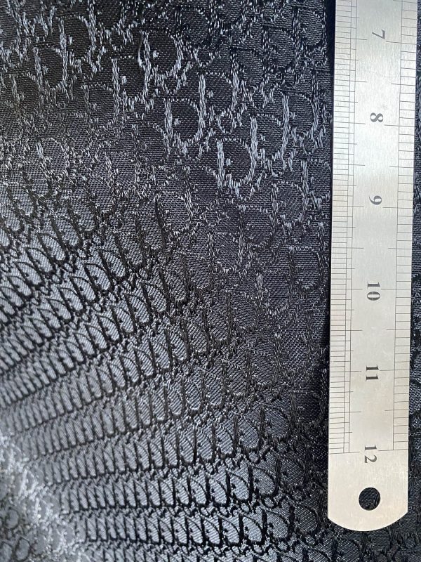 Black Christian Dior Fabric