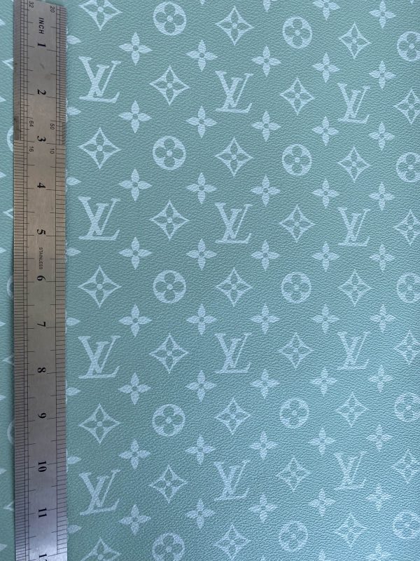 Green Louis Vuitton Leather Material