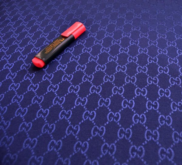 Blue Gucci Canvas Fabric