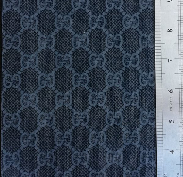 navy gucci leather fabric by the yard