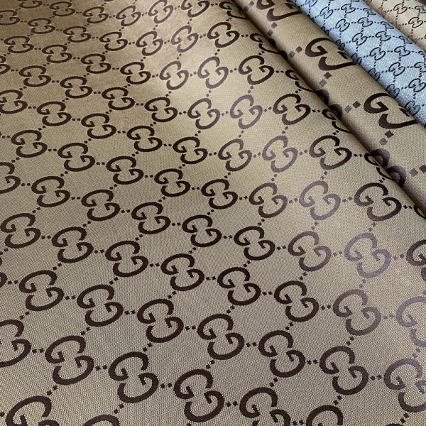 Designer fabric gucci | Gucci canvas fabric with big patterns | Jacquard gucci fabric by the yard