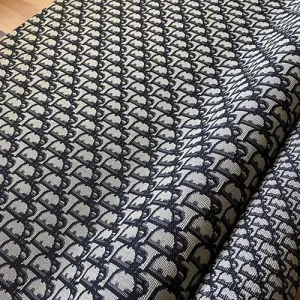 jacquard black dior fabric by the yard