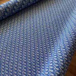 blue dior knitted fabric jacquard