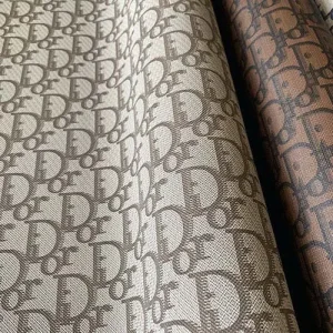 brown dior vinyl fabric