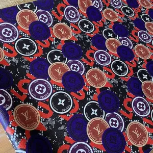 louis vuitton leather material with circles and city names