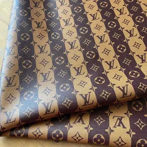 louis vuitton leather fabric with brown and light brown stripes