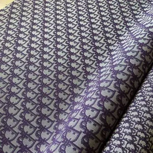 purple jacquard dior fabric for shoes